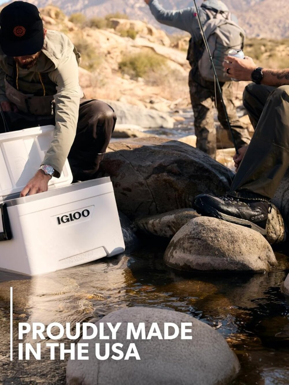 Marine Cooler | Insulated Hard Shell Ice Chest |Great for Fishing, Camping, Boat - Picture 5 of 11